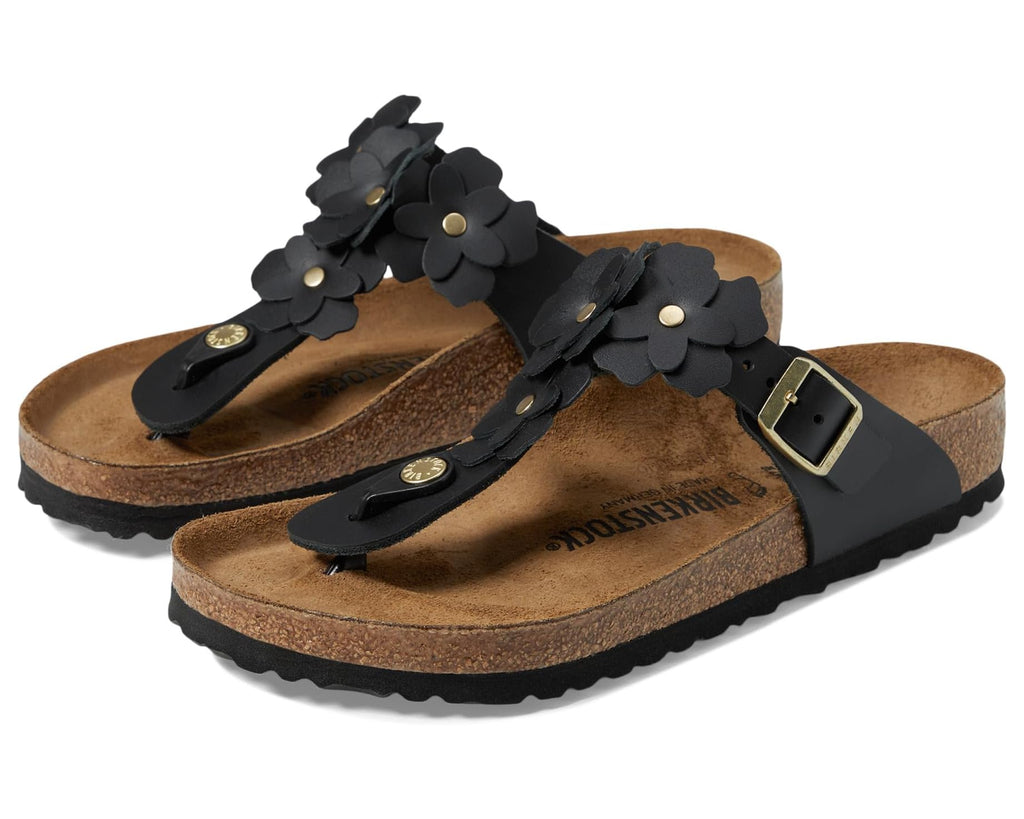 Birkenstock Gizah Leather Flowers