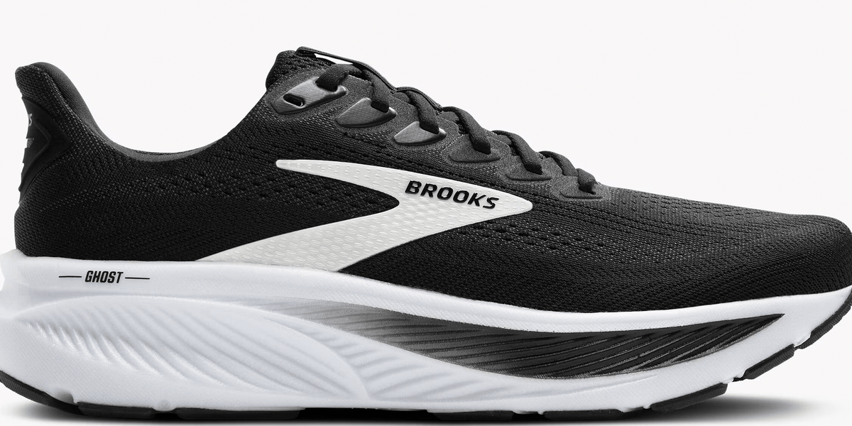 Brooks Men\'s Ghost 17 Running Shoes White Black Tea New In Box Size 8.5 D Men main image 3