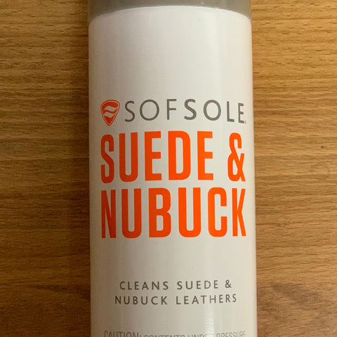 SofSole Suede and Nubuck Cleaner 9 oz Spray with Brush Top