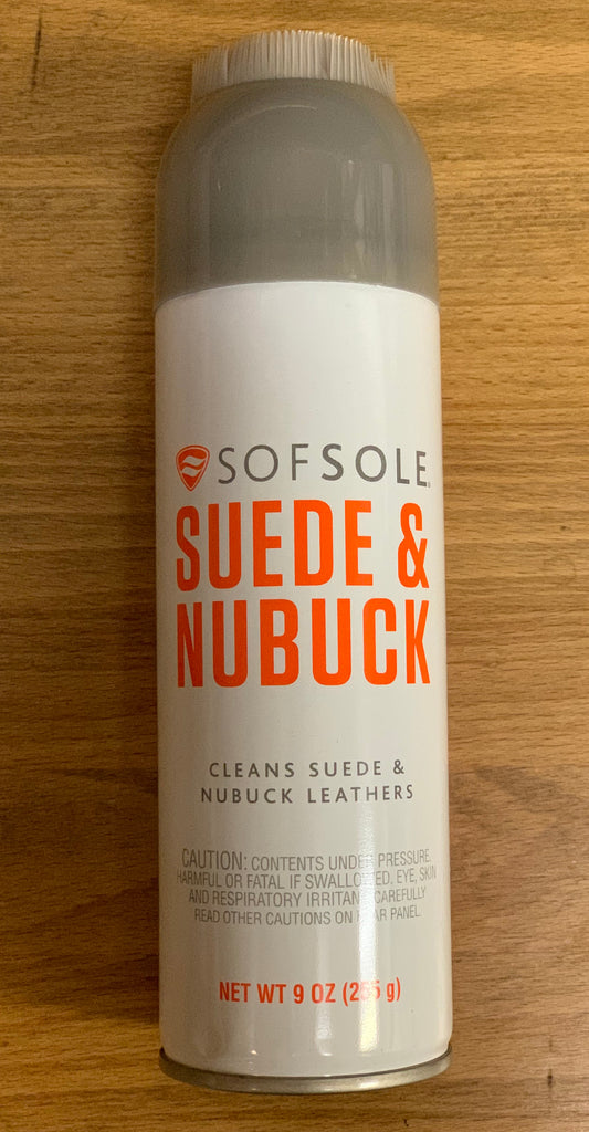 SofSole Suede and Nubuck Cleaner 9 oz Spray with Brush Top